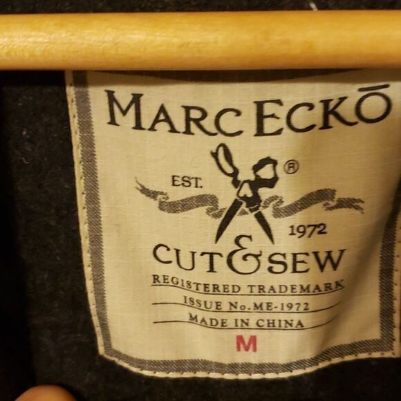 Marc ecko men's wool blend coat - Picture 2 of 8